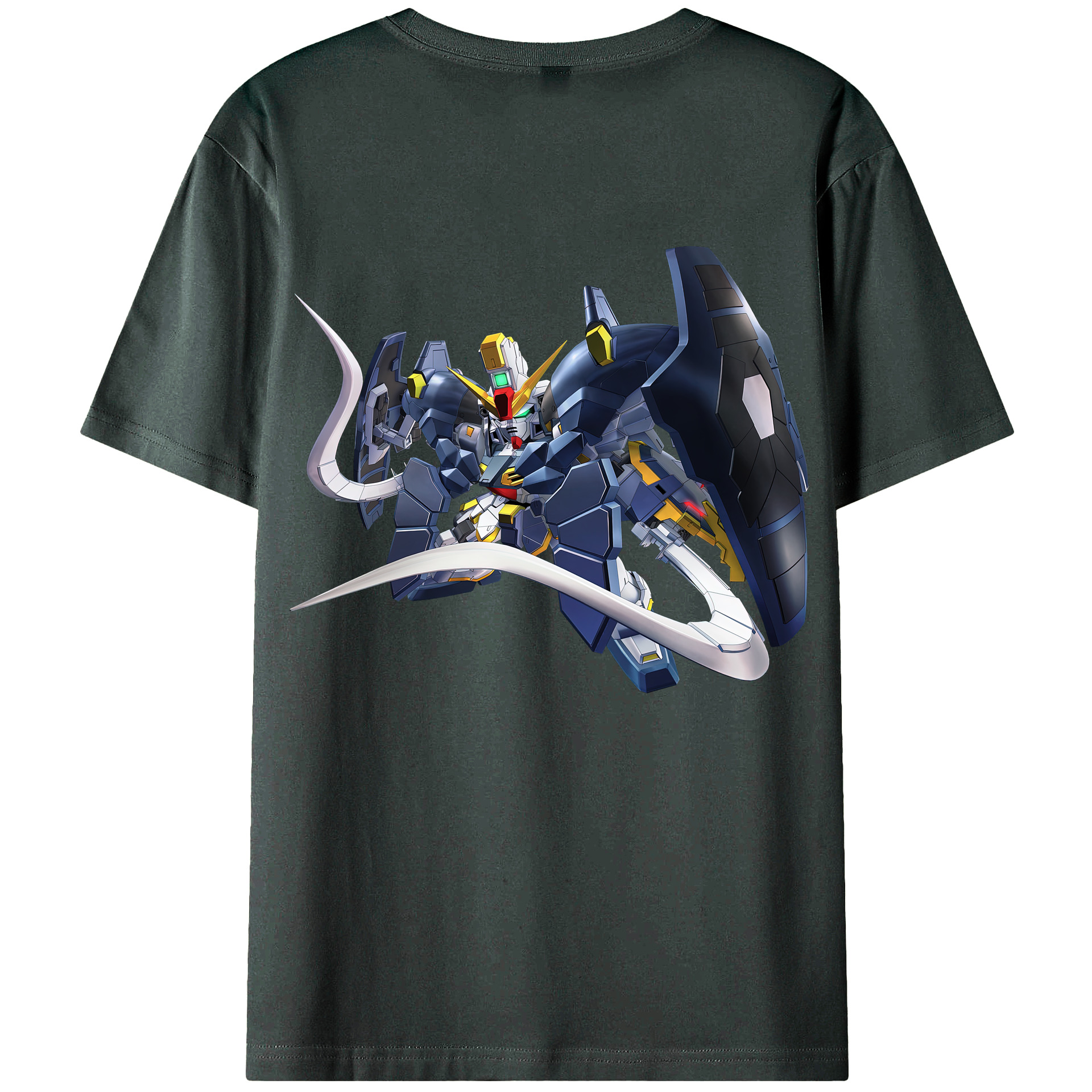 （画像用） 機動戦士ガンダム Mobile Suit Gundam 綿100％ メンズ半袖Tシャツ（バックプリント） 通気性